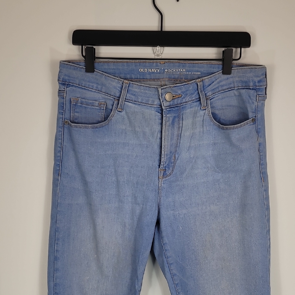 Old Navy Rockstar Women's Sky Blue TALL Skinny Jeans